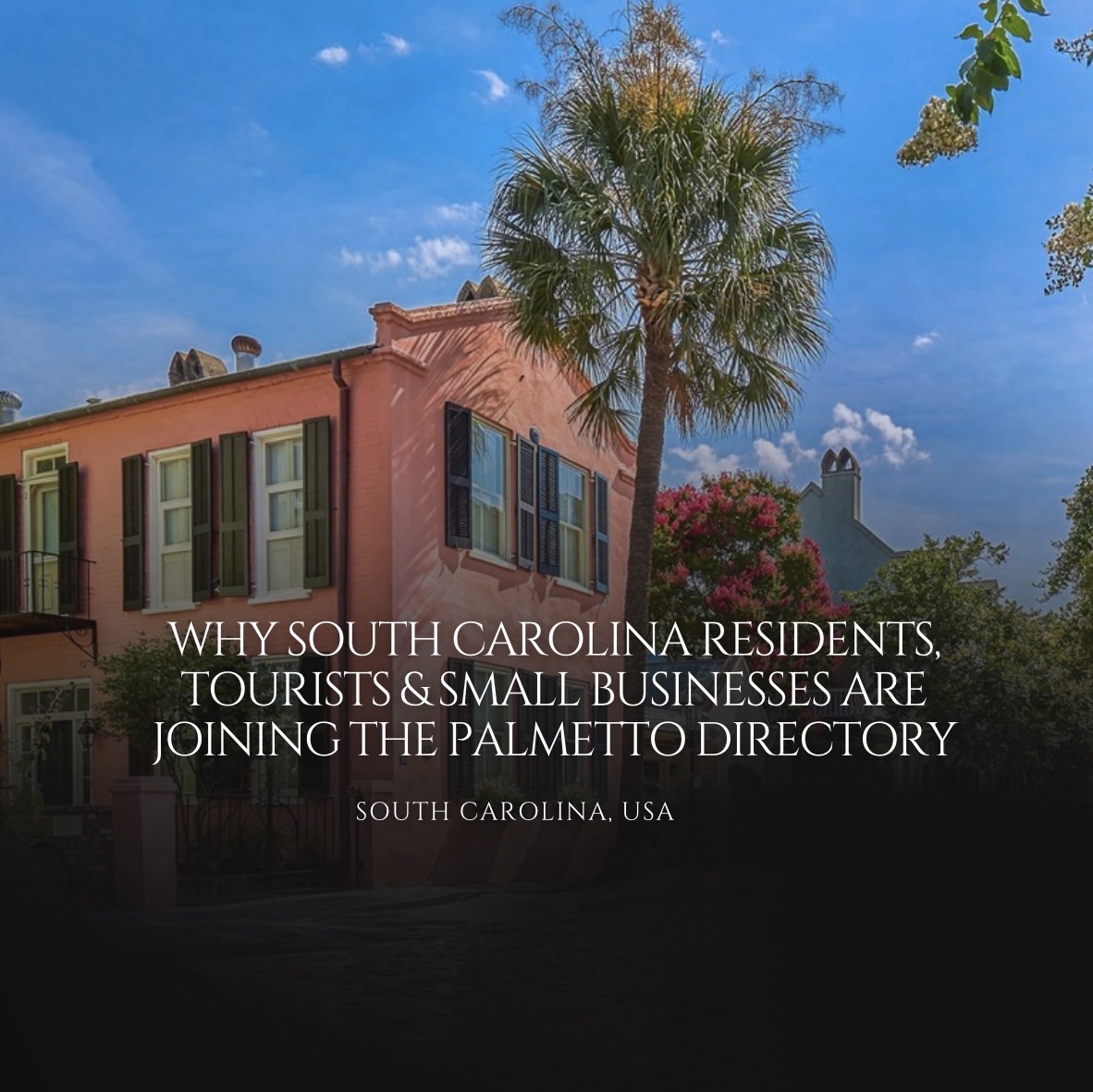 Why South Carolina Residents, Tourists & Small Businesses Are Joining The Palmetto Directory